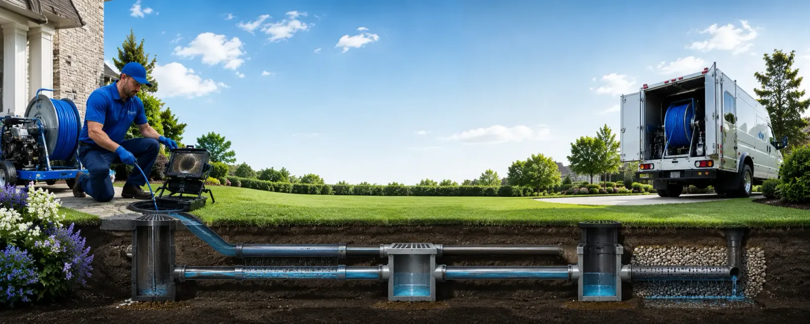 Outdoor drain cleaning information for Norvelt, PA